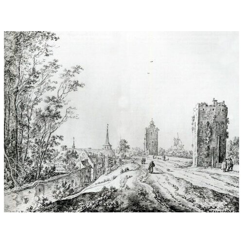     .  (On the Ramparts of Utrecht)    52. x 40. 1760