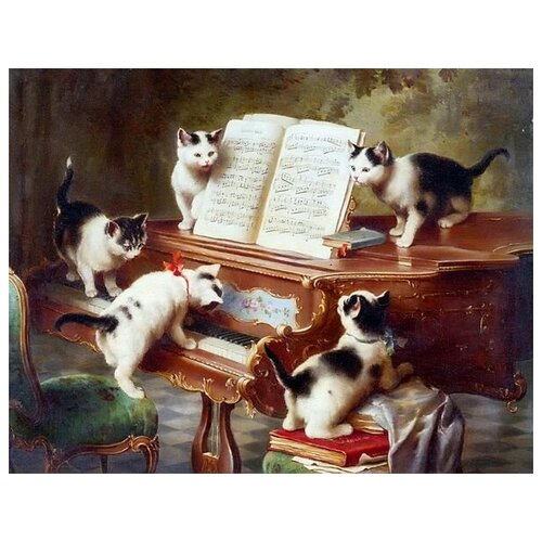        (Cats on a Piano) 65. x 50.,  2410   