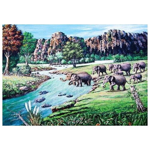     (Elephants) 1 72. x 50. 2590