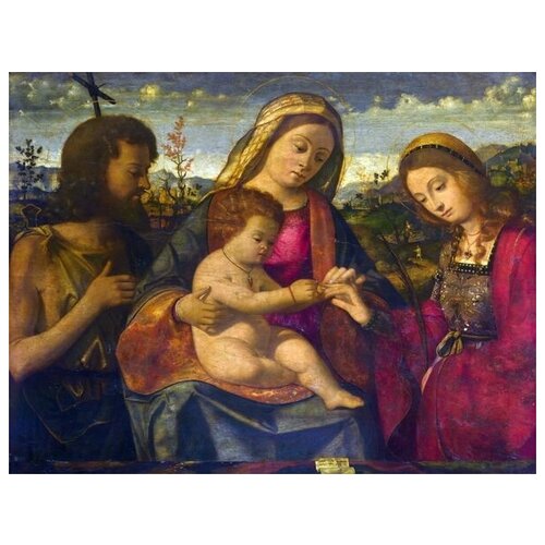         (The Virgin and Child with Saints) 2   53. x 40. 1800