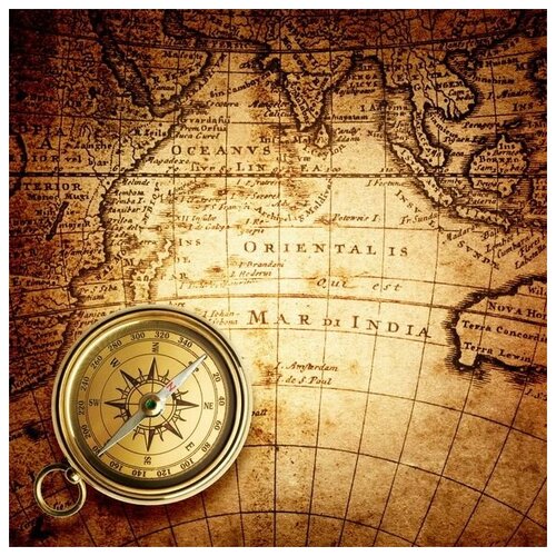       (Map and compass) 4 40. x 40. 1460
