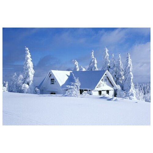       (House covered with snow) 76. x 50. 2700