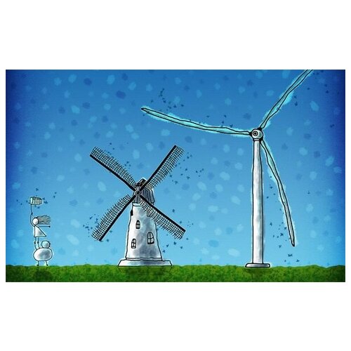      (Windmills) 3 48. x 30. 1410