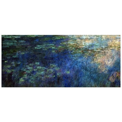         (Reflections of Clouds on the Water-Lily Pond)   68. x 30. 1830