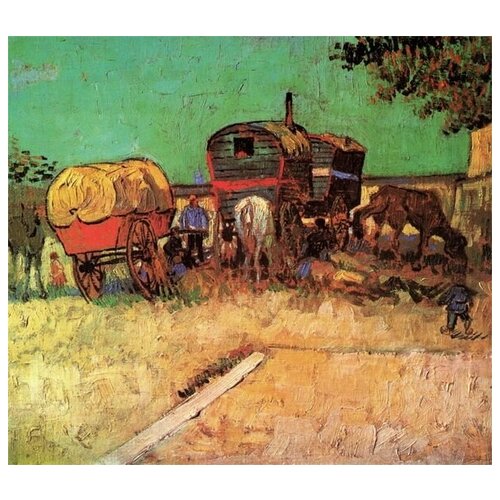        (Encampment of Gypsies with Caravans)    45. x 40. 1590