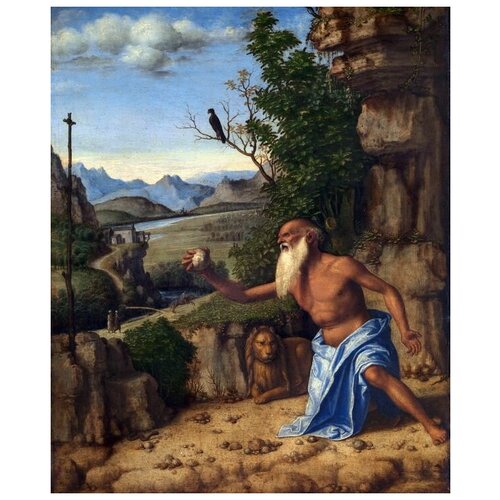        (Saint Jerome in a Landscape)    30. x 37. 1190