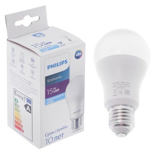 ����� ������������ Philips Ecohome Bulb 865, E27, 15 ��, 6500 �, 1250 ��, ����� 470�