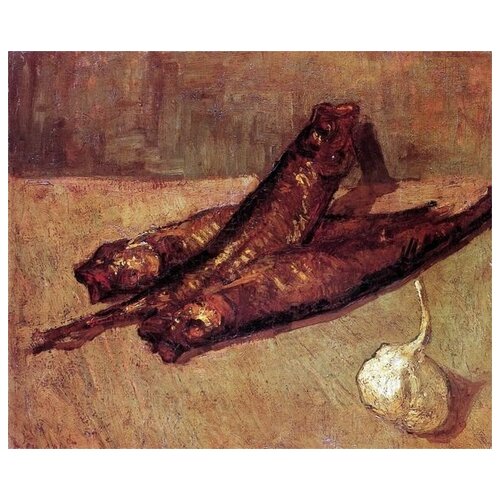         (Still Life with Bloaters and Garlic)    49. x 40. 1700
