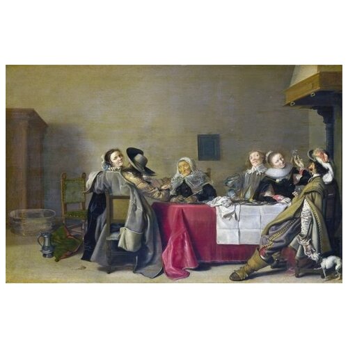        (A Merry Company at Table)   77. x 50. 2740