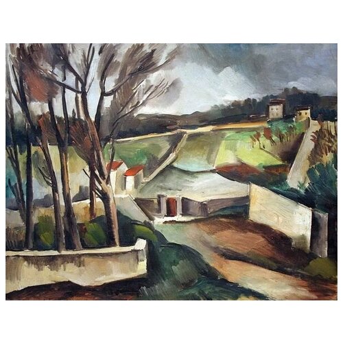      (On the Road to the Village)   39. x 30. 1210