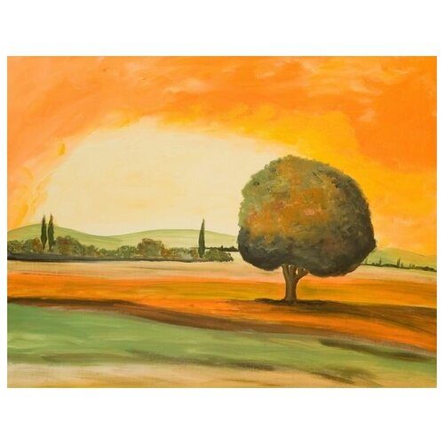        (Tree at sunset) 5 65. x 50. 2410