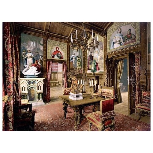       (Neuschwanstein dining room) 68. x 50. 2480