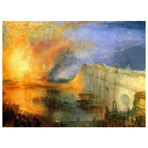        (The Burning of the Houses of Parliament) Ҹ  67. x 50.,  2470   