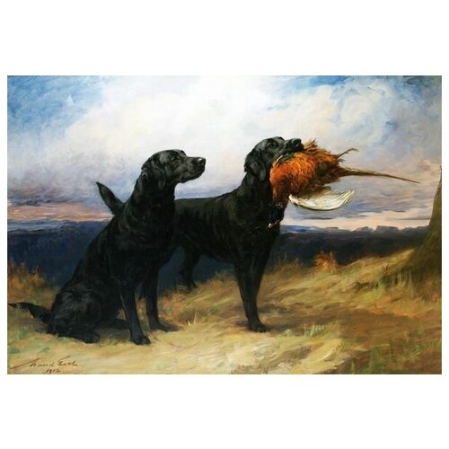      (Black Labrador) 58. x 40. 1930