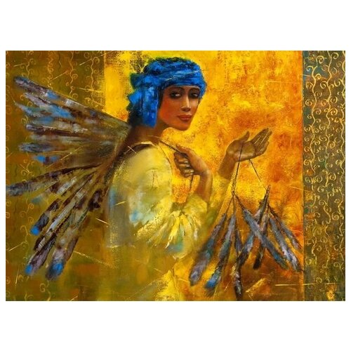       (Woman with feathers)   68. x 50. 2480