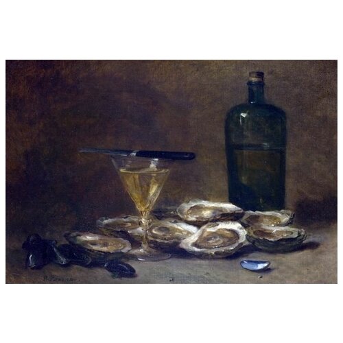       (Still Life with Oysters)   44. x 30. 1330