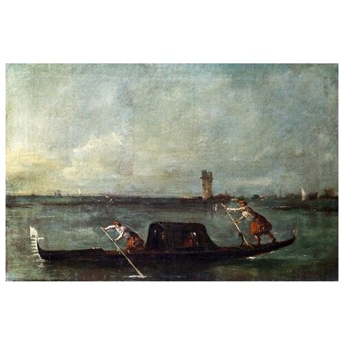        (A Gondola on the Lagoon near Mestre)   46. x 30.,  1350   