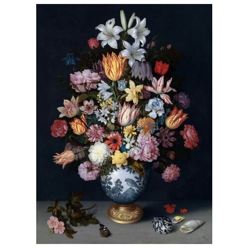        -  (A Still Life of Flowers in a Wan-Li Vase)   30. x 41. 1260