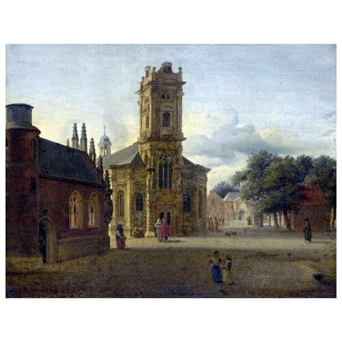       (A Square before a Church)     39. x 30. 1210