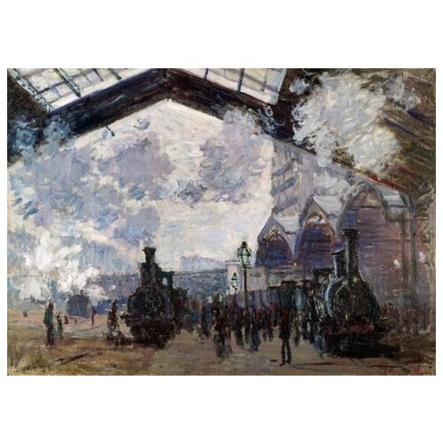    - (The Gare St-Lazare)   56. x 40. 1870