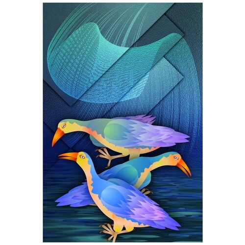     (Birds) 24 30. x 45. 1340