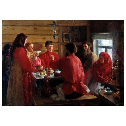       (In the peasant's hut)   57. x 40. 1880