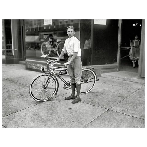       (Boy with bike) 39. x 30. 1210