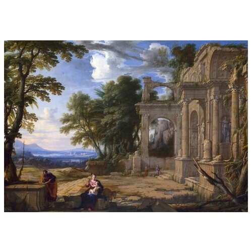          ( Landscape with the Rest on the Flight into Egypt) 1   71. x 50.,  2580   