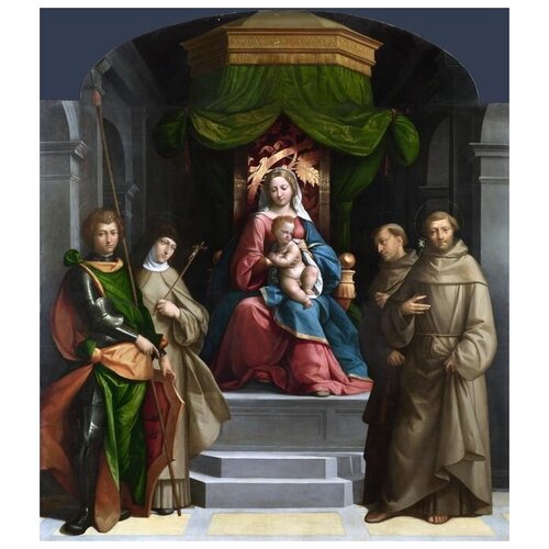           (The Madonna and Child enthroned with Saints)   60. x 68. 2830