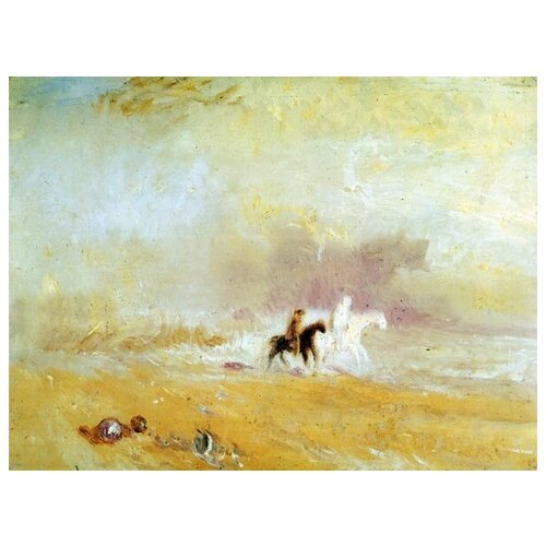       (Riders on a Beach) Ҹ  40. x 30. 1220