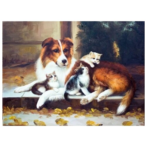       (Dog and cats) 1 54. x 40. 1810