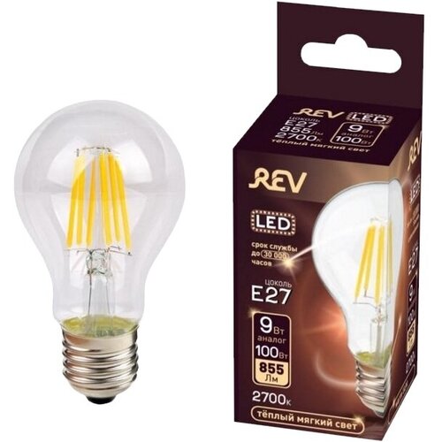 ����� ������������ REV FILAMENT 9�� E27 2700K 855�� ����� 596�
