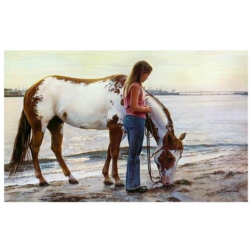       (Girl and horse) 2   48. x 30. 1410