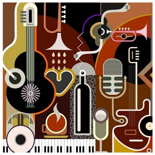      (Musical Instruments) 50. x 50. 1980