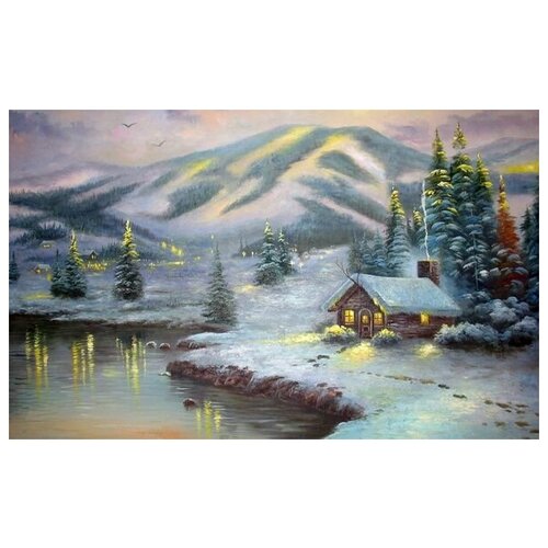 ������ �� ������ ������ ������ (Winter landscape) �18 48��. x 30��. 1410�
