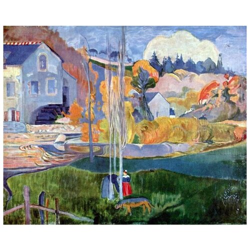     .   (Paysage de Bretagne. Le moulin David)   61. x 50. 2300