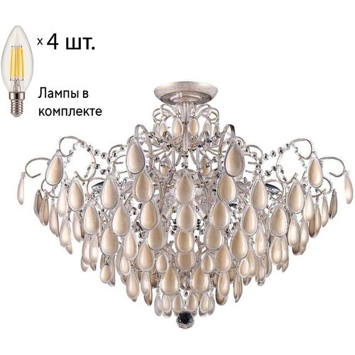    Crystal Lux   Sevilia PL4 Gold+Lamps E14 ,  21100  Crystal Lux