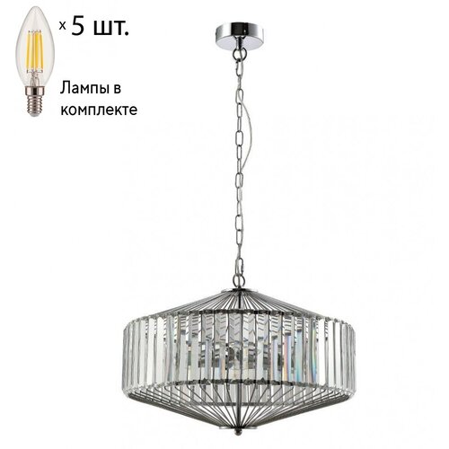   Fiesta Crystal Lux   FIESTA SP5 CHROME/TRANSPARENTE+Lamps E14  16900