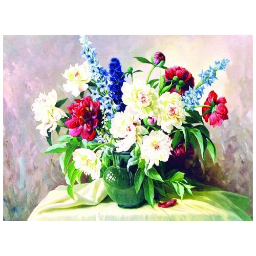       (Peonies in Vases) 2  40. x 30. 1220