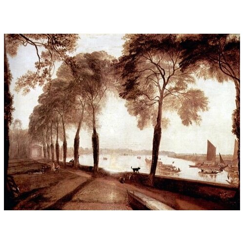     .   (Mortlake Terrace, the Seat of William Moffatt, Esq. Summer's Evening) Ҹ  67. x 50. 2470