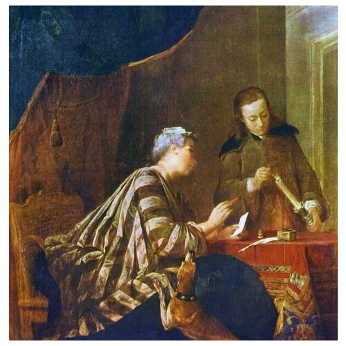       (Lady Sealing a Letter)     60. x 61. 2610