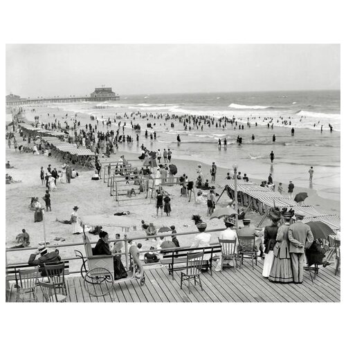        (Beach in Atlantic City) 1 65. x 50. 2410