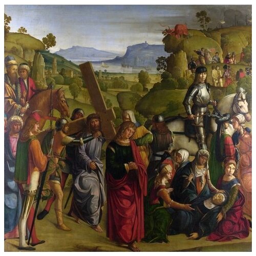     .   (Christ carrying the Cross and the Virgin Mary Swooning)   40. x 40. 1460