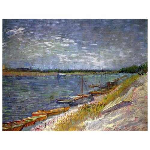         (View of a River with Rowing Boats)    52. x 40. 1760