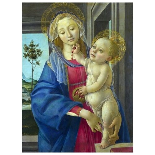         (The Virgin and Child with a Pomegranate)   30. x 40. 1220
