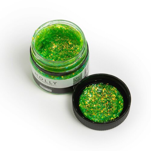  Holly Professional   , ,    Glitter Gel Green Mix,  520  Holly Professional
