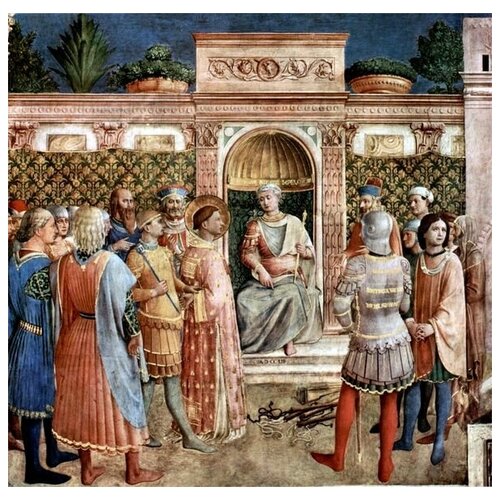    .      9St. Lawrence before the court of the Emperor Valerian)    41. x 40. 1500