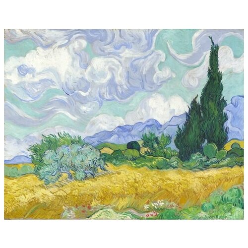        (A Wheatfield, with Cypresses)    63. x 50. 2360