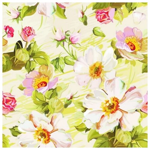      (White flowers) 5 40. x 40. 1460