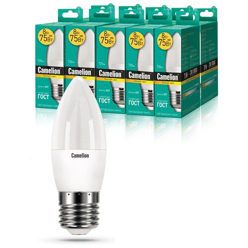   10   Camelion LED8-C35/830/E27 910